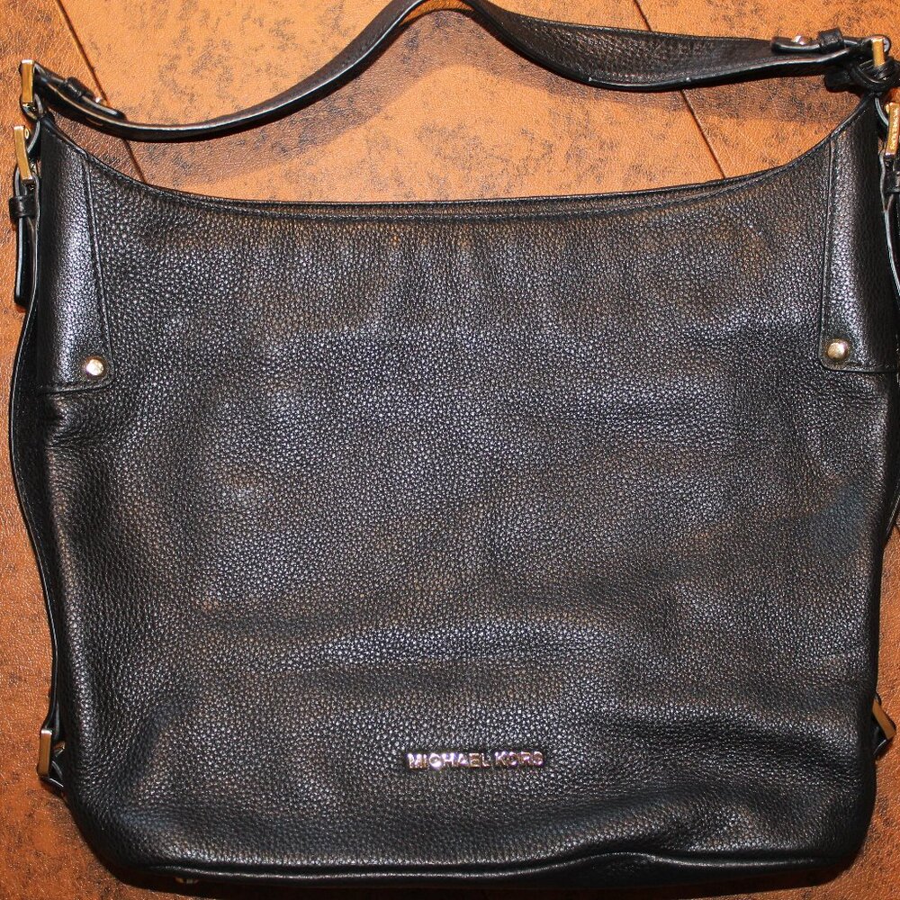 Michael Kors Black Leather Satchel
